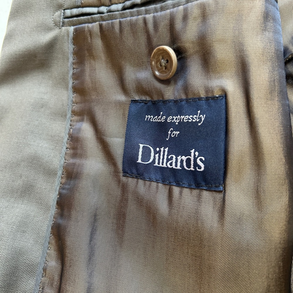 Ralph Lauren Dillard's Men's 44L Gray 100% Wool Blazer Coat Sport Suit Jacket - Picture 6 of 7